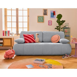 Harper - canapé 3 places convertible avec coffre en tissu texturé