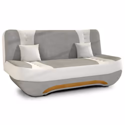 Nelson - canapé convertible clic-clac 3 places en tissu