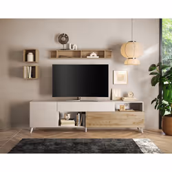 Estelle - meuble tv - 2 portes et 1 tiroir - 241 cm