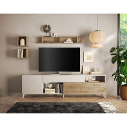 Estelle - meuble tv - 2 portes et 1 tiroir - 241 cm
