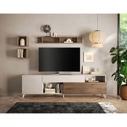 Estelle - meuble tv - 2 portes et 1 tiroir - 241 cm