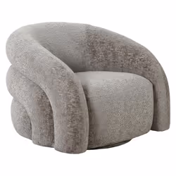 Nicolo - fauteuil pivotant - en tissu texturé