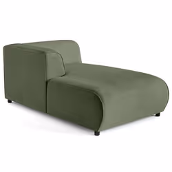Suaro - Module d'assise méridienne gauche en tissu texturé
