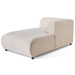 Suaro - Module d'assise méridienne droit en tissu texturé