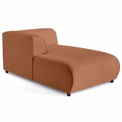 Suaro - Module d'assise méridienne gauche en tissu texturé