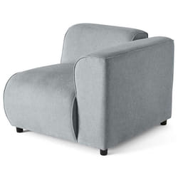 Suaro - Module d'assise d'angle droit en tissu texturé