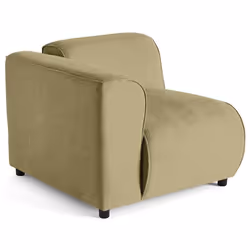 Suaro - Module d'assise d'angle gauche en tissu texturé