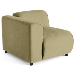 Suaro - Module d'assise d'angle gauche en tissu texturé