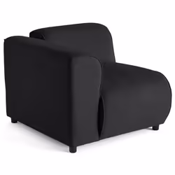 Suaro - Module d'assise d'angle gauche en tissu texturé
