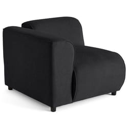 Suaro - Module d'assise d'angle gauche en tissu texturé