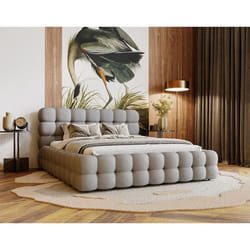Darling - lit coffre - 140x200 cm - sommier inclus - en velours - 140 x 200 cm
