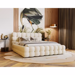 Darling - lit coffre - 140x200 cm - sommier inclus - en velours - 140 x 200 cm