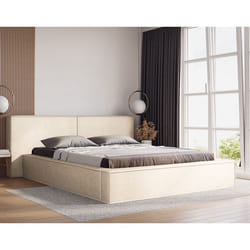Eros - lit coffre - 160x200 cm - sommier inclus - en velours - 160 x 200 cm
