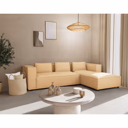 Stella - canapé d'angle droit 4 places en simili