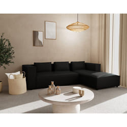 Stella - canapé d'angle droit 4 places en simili