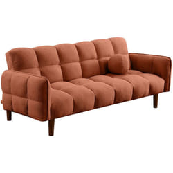 Adam - canapé convertible clic-clac 2 places bubble en tissu texturé