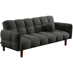 Adam - canapé convertible clic-clac 2 places bubble en tissu texturé