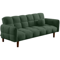 Bestmobilier - Adam - canapé convertible clic-clac 2 places bubble en tissu texturé - vert