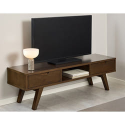 Pauline - meuble tv - chêne foncé - 2 tiroirs - 150 cm