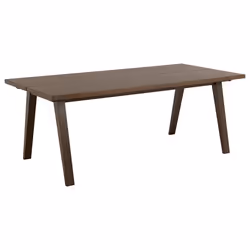 Pauline - table à manger rectangulaire - chêne foncé - 6 personnes