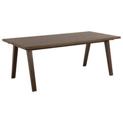 Pauline - table à manger rectangulaire - chêne foncé - 6 personnes