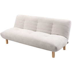 Bestmobilier - Soan - banquette 2 places convertible clic-clac en velours texturé - beige