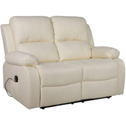 Bestmobilier - Armand - canapé 2 places relax électrique en simili - beige