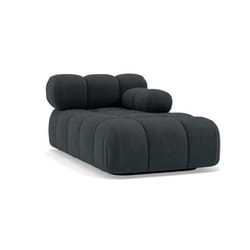 Ruby - module d'assise méridienne droite en velours texturé