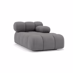 Ruby - module d'assise méridienne droite en velours texturé