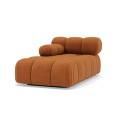 Ruby - module d'assise méridienne gauche en velours texturé