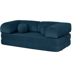 Nebula - canapé 3 places convertible en velours texturé