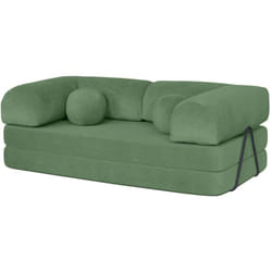 Nebula - Canapé 3 places convertible en velours texturé
