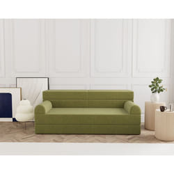 Astral - Canapé 3 places convertible en velours texturé