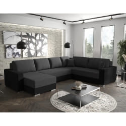 Best Mobilier 3317GN canapé Gris, Noir