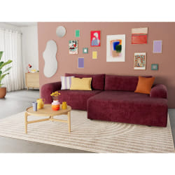 Best Mobilier 3412P canapé Violet