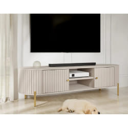 Jaime - meuble tv 175 cm - 2 portes et 2 niches