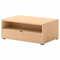 Judy - Table Basse 100 Cm - Effet Bois - 1 Tiroir Et 1 Niche - Vue supplémentaire 2