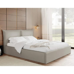 John - lit coffre - 160x200 cm - en velours - sommier inclus