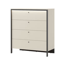 Kimi - Commode 4 Tiroirs - Led Inclus - Beige
