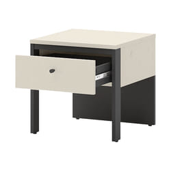 Kimi - Table De Chevet 40 Cm - 1 Tiroir - Beige