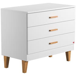 Commode 3 tiroirs VOX Lounge Blanc