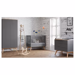 Chambre complète Vox - 124.50 x 65 x 104cm - gris