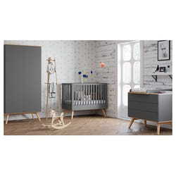 Chambre complète Vox - 124.50 x 65 x 104cm - gris