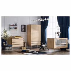 Chambre complète lit bébé - commode 4 tiroirs - armoire Vox Bosque Bois Marque: Vox Fabrication européenne Armature: Agglomér ...