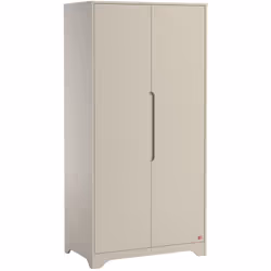 Armoire 2 portes Vox Ova Beige Marque : Vox Collection : Ova Fabrication européenne Couleur : Beige Matériaux : Panneaux de p ...