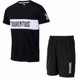 Ensemble maillot + short - Juventus - JUVE - Noir - Enfant - Manches longues