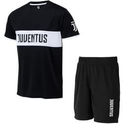 Ensemble maillot + short - Juventus - JUVE - Noir - Enfant - Manches longues