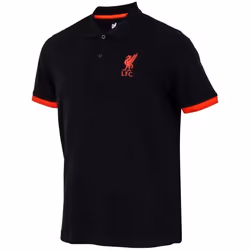 Polo - Liverpool F.C. - Collection officielle - Noir - Manches courtes - Respirant