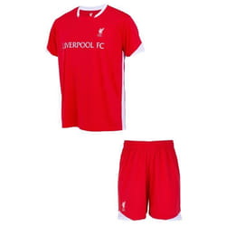 Ensemble maillot short enfant - LFC - Liverpool F.C. - Rouge - 100% officiel - Polyester