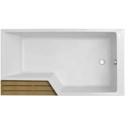 Baignoire bain douche JACOB DELAFON Neo, version droite Blanc brillant 170 x 70/90